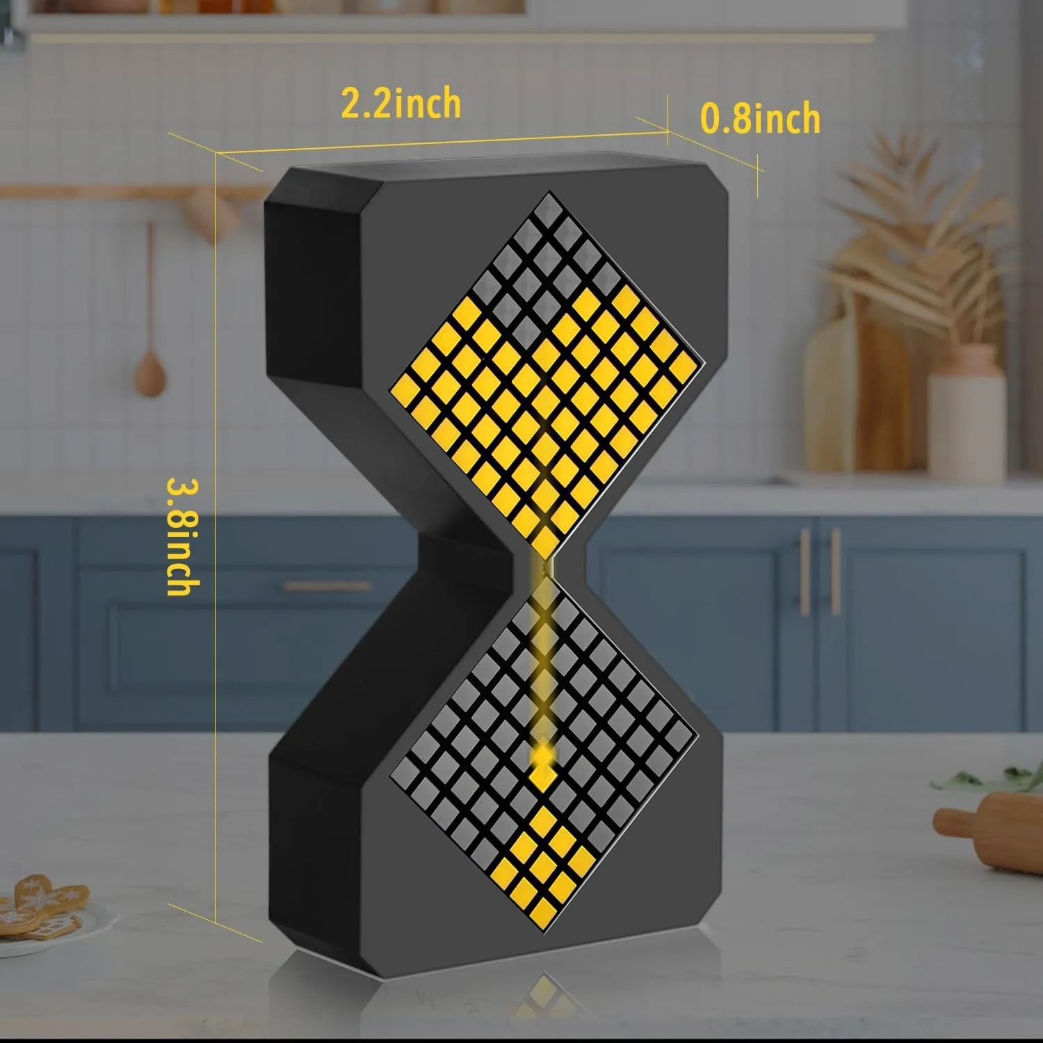 LED Digital Electronic Hourglass Gravity Sensing Timer