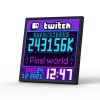 Pixel64 64x64 Pixel Art LED Display Social Media Counter