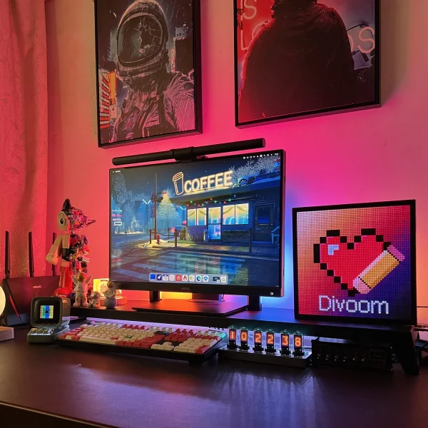 Pixel64 64x64 Pixel Art LED Display Social Media Counter