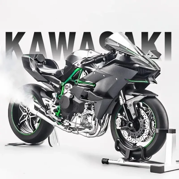 Electric spray 1:6 Kawasaki H2R motorcycle model 