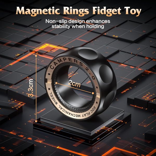 RelaxiSpin Rings Metal Fidget Toy